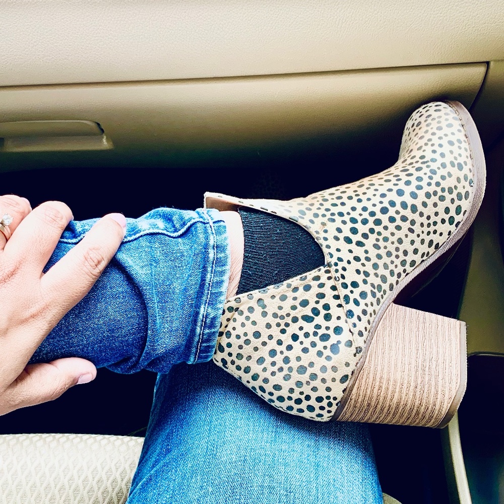 Cheetah booties